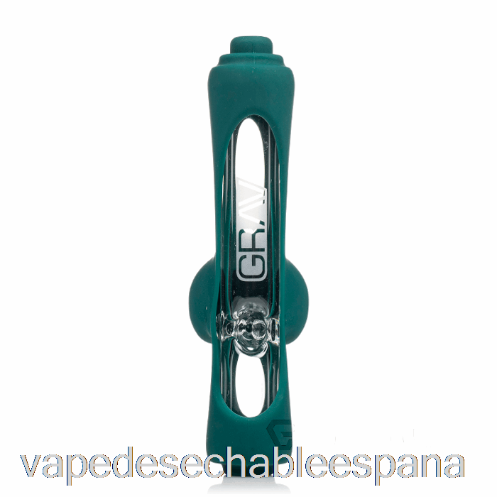 Vape Desechable España Grav Mini Apisonadora Con Piel De Silicona Verde Azulado Oscuro
